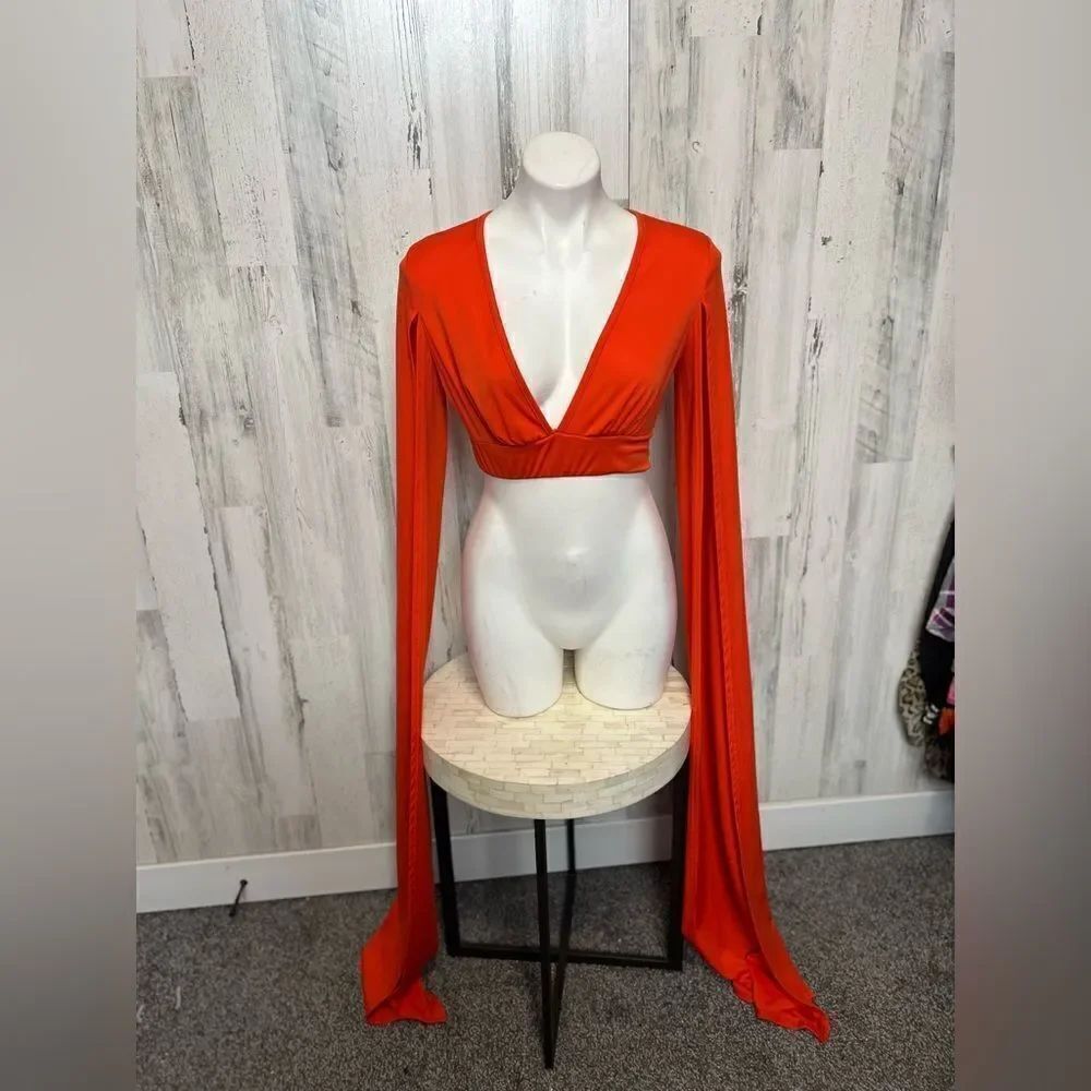 Orange crop top - Picture 2 of 6